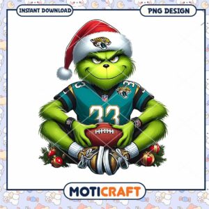 Grinch Jacksonville Jaguars Christmas PNG