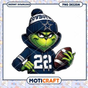 Grinch Cowboys Football PNG Sublimation