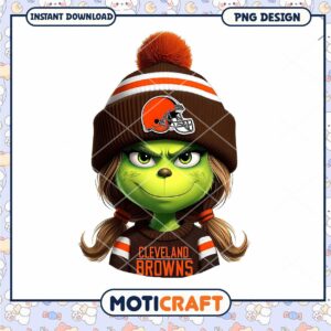 Grinch Cleveland Browns PNG Sublimation