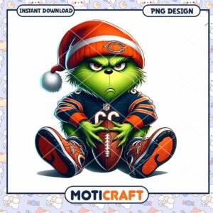 Grinch Chicago Bears PNG Football