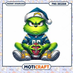 Grinch Chargers PNG Sublimation Design