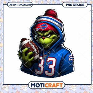 Grinch Buffalo Bills Football PNG