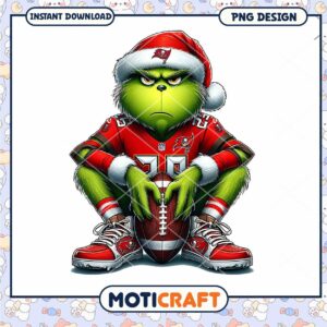 Grinch Buccaneers Christmas PNG