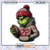 Grinch Buccaneers Football PNG Design