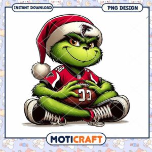 Grinch Atlanta Falcons Christmas PNG