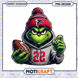 Grinch Atlanta Falcons Football PNG