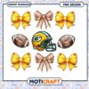 Green Bay Packers PNG Football Bow Clipart