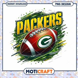 Green Bay Packers PNG Football Design