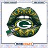 Green Bay Packers Lips PNG Design