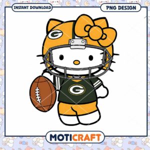 Green Bay Packers Hello Kitty PNG