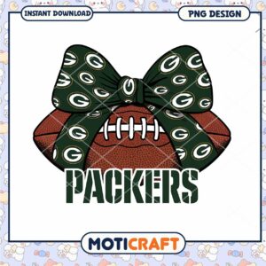 Green Bay Packers Bow PNG Design