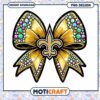 Gold Bow PNG Design Instant Download