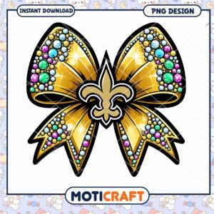 Gold Bow PNG Design Instant Download