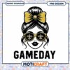 Gameday PNG Design Cute Girl with Sunglasses Instant Download 1 Gameday PNG Design Cute Girl with Sunglasses Instant Download