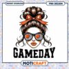Gameday Girl PNG Messy Bun, Sunglasses 2 Gameday Girl PNG Messy Bun, Sunglasses