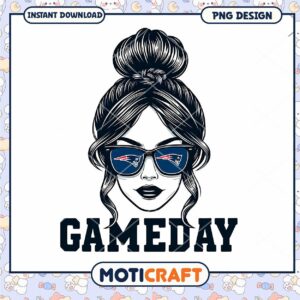 Gameday Girl PNG Design Instant Download