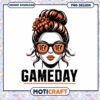 Gameday Girl PNG Bengals Bun Design