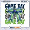 Game Day PNG Design with Cheerful Bow Instant Download Art