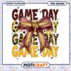 Game Day PNG Design with Football and Bow for Instant Download 2 Game Day PNG Design with Football and Bow for Instant Download