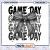 Game Day Leopard Bow PNG Design