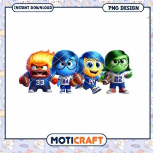 Funny Football Character PNG Design for Instant Download Art