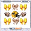 Football Bow PNG Instant Download