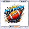 Football Chargers PNG Design for Instant Download Art Print