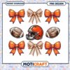 Football Bow PNG Clipart Instant Download 2 Football Bow PNG Clipart Instant Download