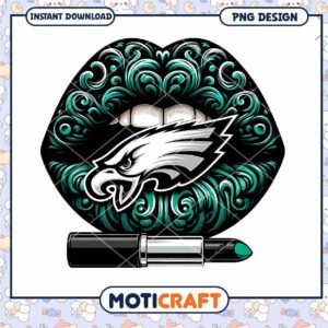 Eagles Lips PNG Design Instant Download
