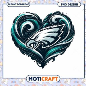 Eagles Heart PNG Design Instant Download