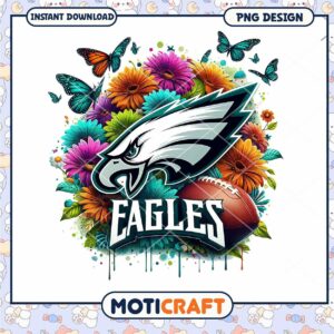 Eagles Floral PNG Sublimation Design
