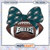 Eagles Football Bow PNG Design for Instant Download Fun Decor