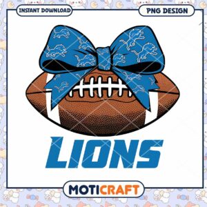 Detroit Lions Football PNG Design