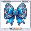 Detroit Lions Bling Bow PNG Design 2 Detroit Lions Bling Bow PNG Design