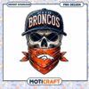 Denver Broncos Skull PNG Design