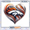 Denver Broncos Heart PNG Design