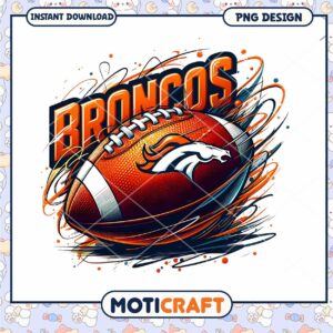 Denver Broncos Football PNG Design