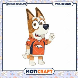 Denver Broncos Dog PNG Mascot Design