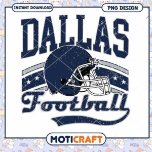Dallas Football Helmet PNG Design
