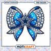 Dallas Cowboys Rhinestone Bow PNG