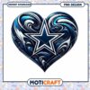 Dallas Cowboys Heart PNG Design