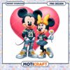 Cute Mickey and Minnie Mouse PNG Sports Love Design Downloadable