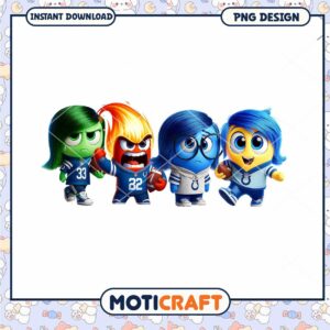 Cute Cartoon Emotions Football Team PNG Design For Kids Fun