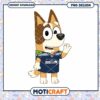 Cute Cartoon Dog in Seattle Seahawks Jersey PNG Design Download