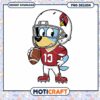 Cute Cardinal Football Dog PNG