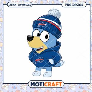 Cute Buffalo Bills Dog PNG Design
