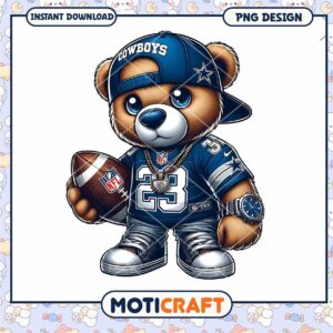 Cowboys Teddy Bear PNG Design