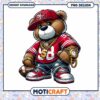 Cool Cartoon Bear in Sports Attire PNG Instant Download Design 2 Cool Cartoon Bear in Sports Attire PNG Instant Download Design