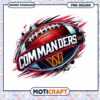 Commanders Football PNG Design 2 Commanders Football PNG Design