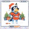 Christmas Broncos Dog PNG Design 2 Christmas Broncos Dog PNG Design